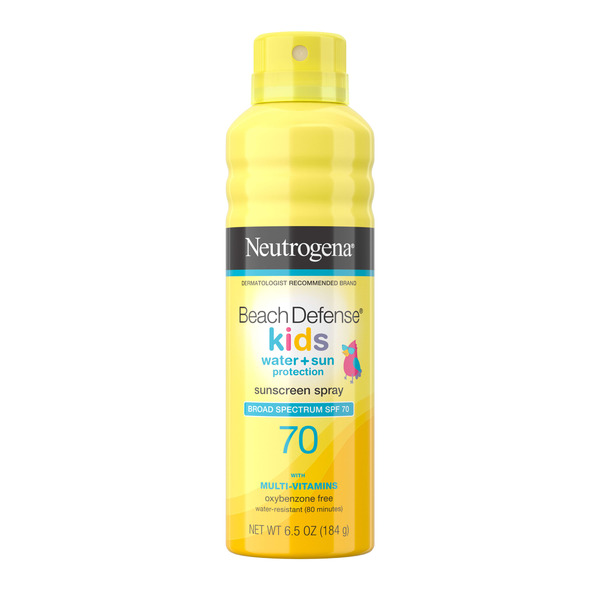Neutrogena Beach Defense Kids Sunscreen Spray, SPF 70, 6.5 oz - 6.5 fl oz