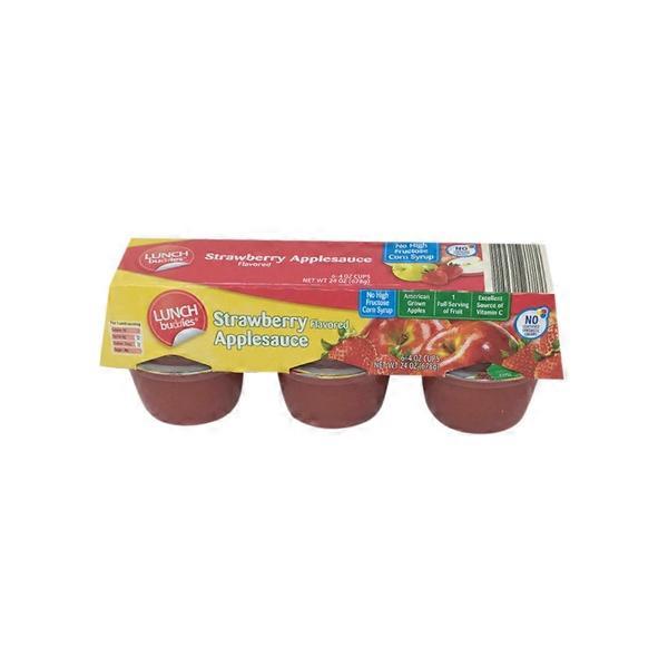 Lunch Buddies Strawberry Flavored Applesauce Cups (4 oz) Instacart