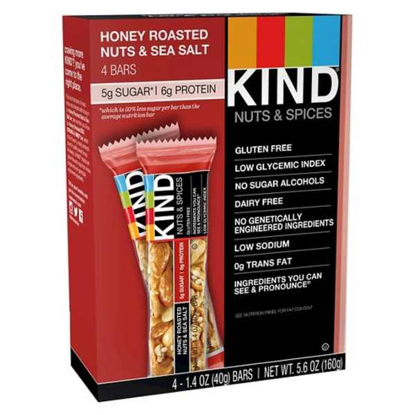 KIND - Honey Roasted Nuts & Sea Salt - 1.4 oz