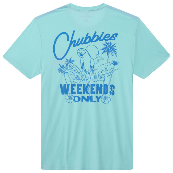 Chubbies Men's Short Sleeve Graphic T-Shirt, M - Teal