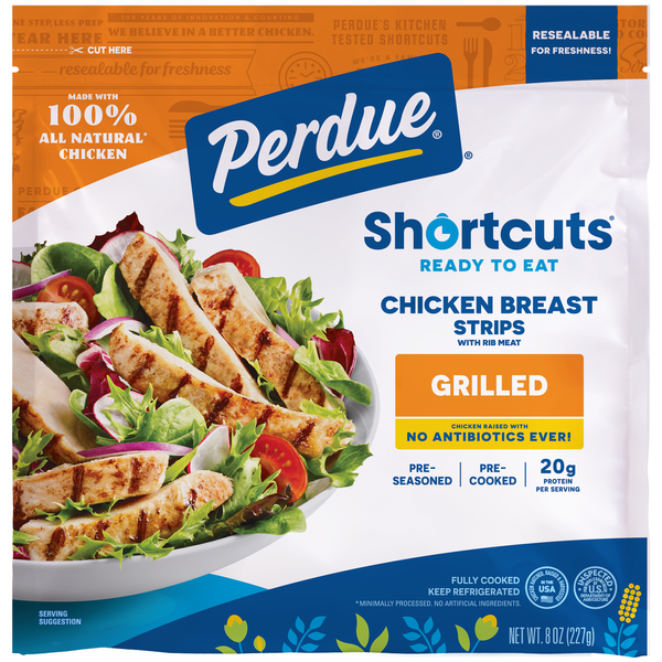 Perdue Chicken Strips, White Meat, Grilled