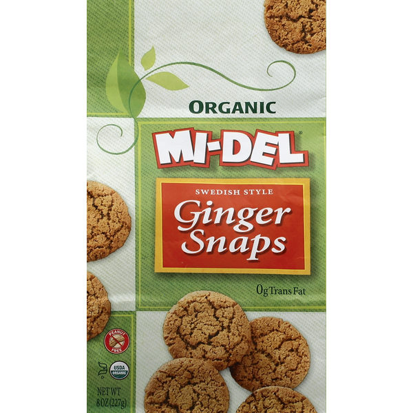 Mi-Del Ginger Snaps, Organic, Swedish Style Same-Day Delivery
