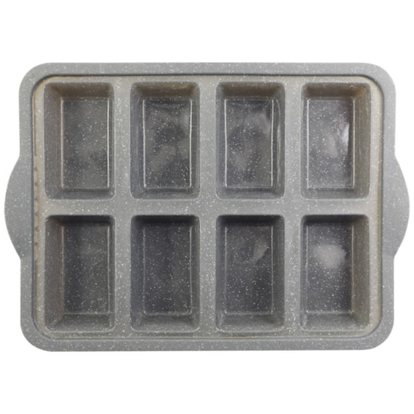 Celebrate It 8-Cavity Metal-Reinforced Silicone Mini Loaf Pan