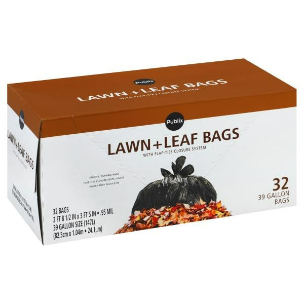 Publix Lawn &amp; Leaf Bags, with Flap-Ties Closure System Same-Day ...