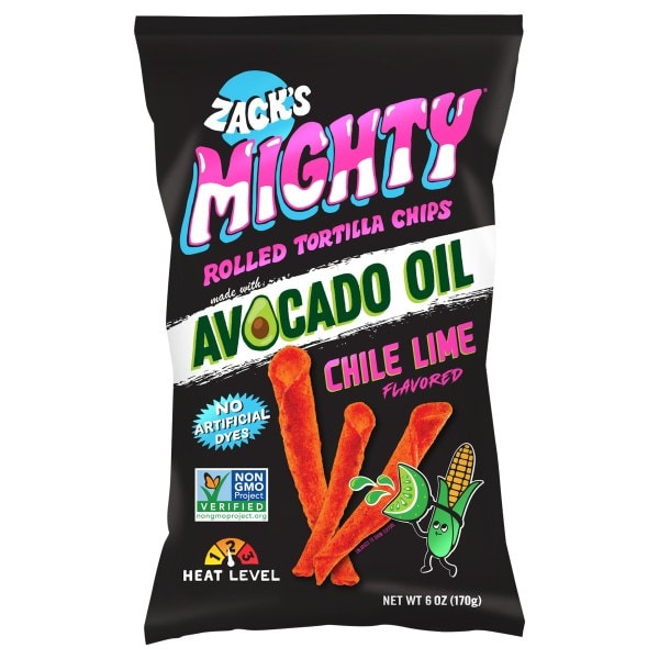Invisible ink THE CHIPS X RED OAK レッドオーク Zack's Mighty Avocado Oil Tortilla Chips - Chile Lime Same-Day