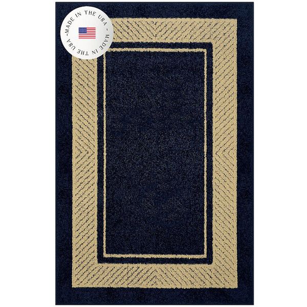 Sonoma Goods For Life Maples Estate Border Rug - Navy