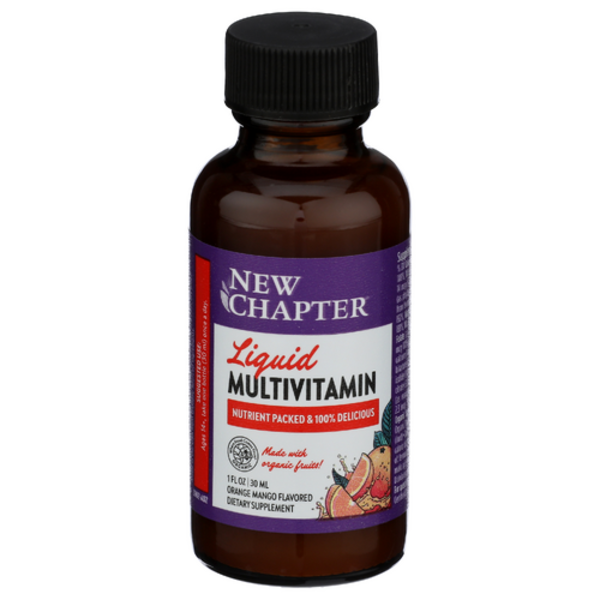 New Chapter Orange Mango Flavored Liquid Multivitamin Same-Day