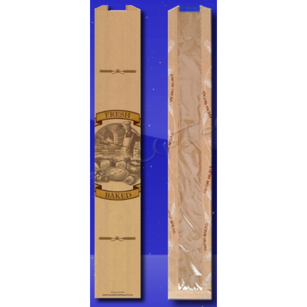 Fischer Paper - 4X2X28 Bread Bags - 1000 ct