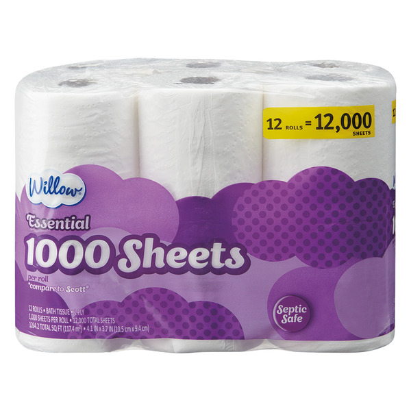 Willow 1000 Sheet Bath Tissue Same-Day Delivery or Pickup | ALDI