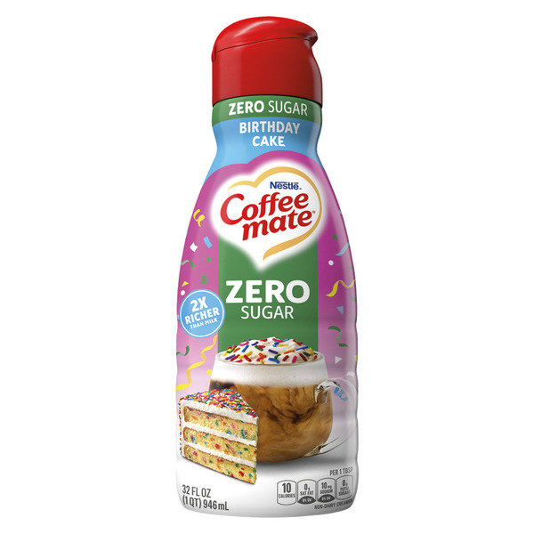 Coffeemate Zero Sugar Birthday Cake Coffee Creamer