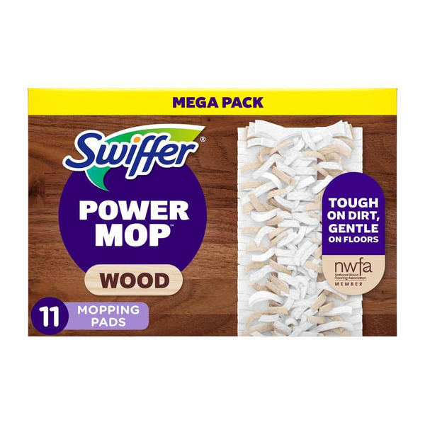 Swiffer Power Mop Wood Mopping Pad Refills (11-count)