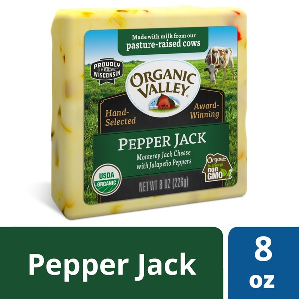Organic Valley Organic Pepper Jack Cheese Block (8 oz) from Rainbow