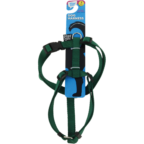 Play On Basic Adjustable Dog Harness, Small - Green