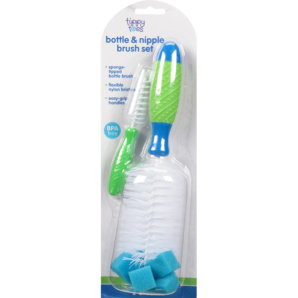 Tippy Toes Bottle & Nipple Brush Set Same-Day Delivery or Pickup