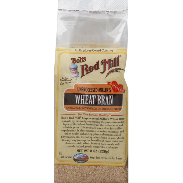 Bob's Red Mill Wheat Bran, Unprocessed Miller's