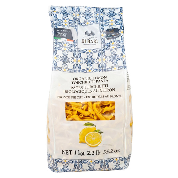 Di Bari Organic Lemon Torchietti Pasta 1 kg