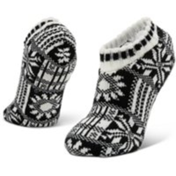 Magellan Outdoors Women's Sweatercuff Patchwork Lodge Slippers, M
