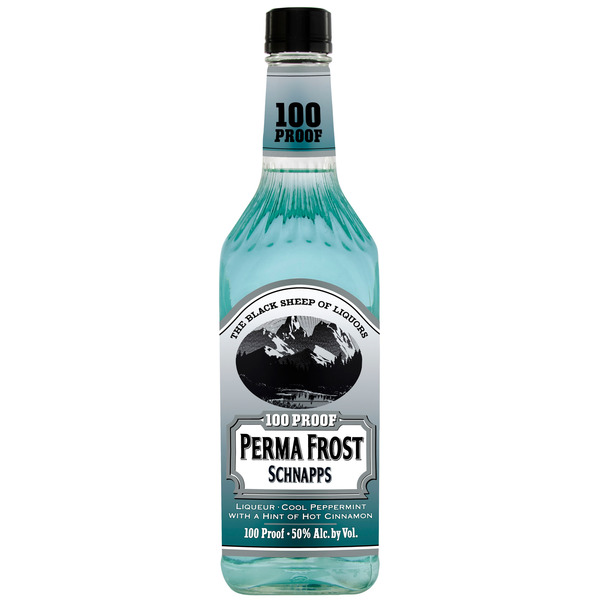 Perma Frost Schnapps Liqueur, 750ml, 100 Proof (50% ABV) Same-Day