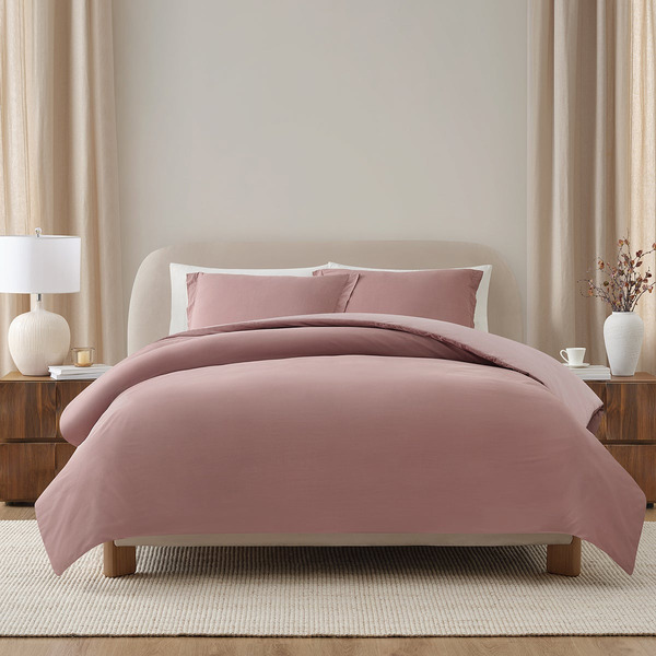 Nestwell Luxe 4-Piece King Comforter Set, 106 x 90 in - Adobe Rose