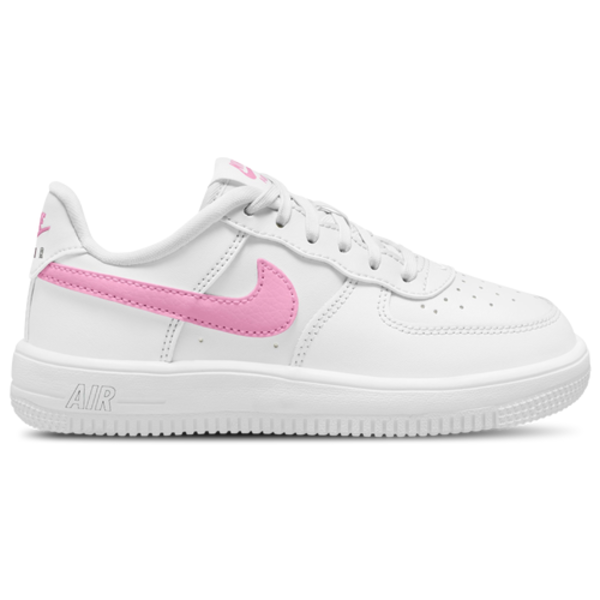 Nike Girls' Air Force 1 Low Lace, Size 3 - White/Pink