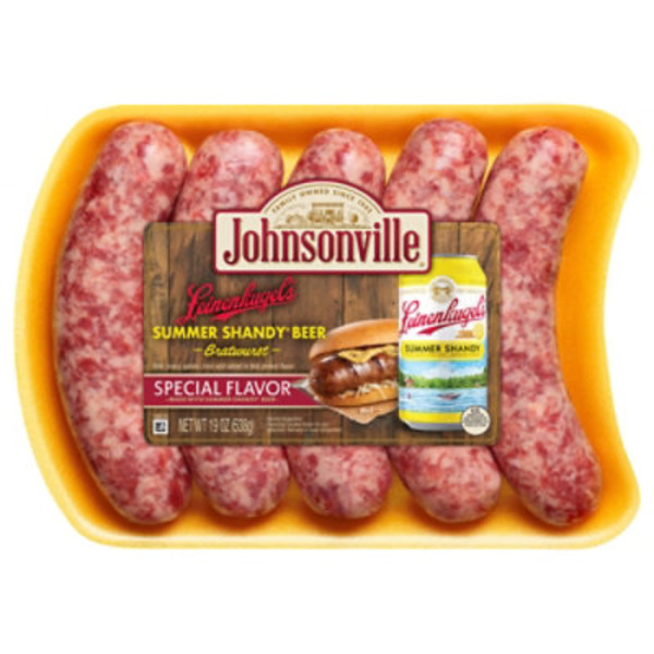 Johnsonville Bratwurst, Special Flavor, Summer Sandy Beer