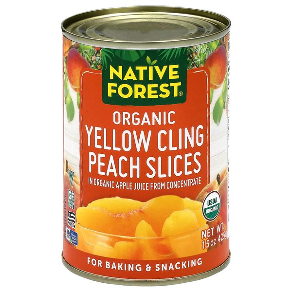 nashi diet ５boxes Native Forest Organic Yellow Cling Peach Slices in Organic Apple