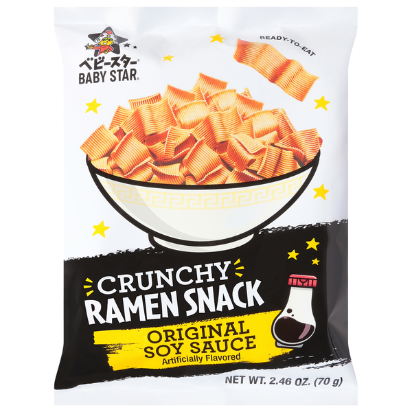 ベビースター Baby Star Ramen Snack, Original Soy Sauce, Crunchy Same-Day