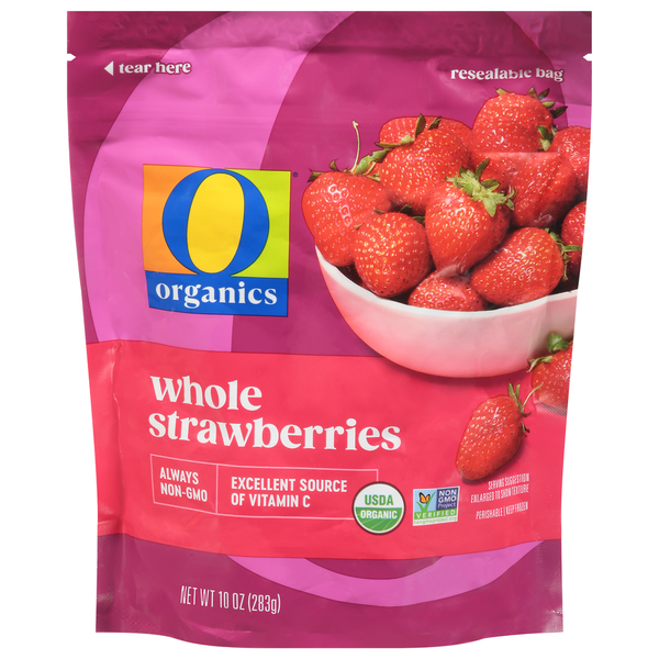 O Organics Strawberries, Whole