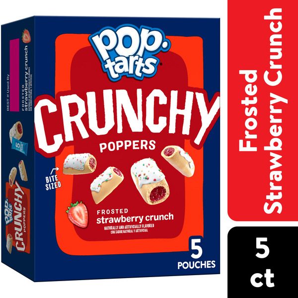 Pop-Tarts Crunchy Poppers Frosted Strawberry Crunch Same-Day