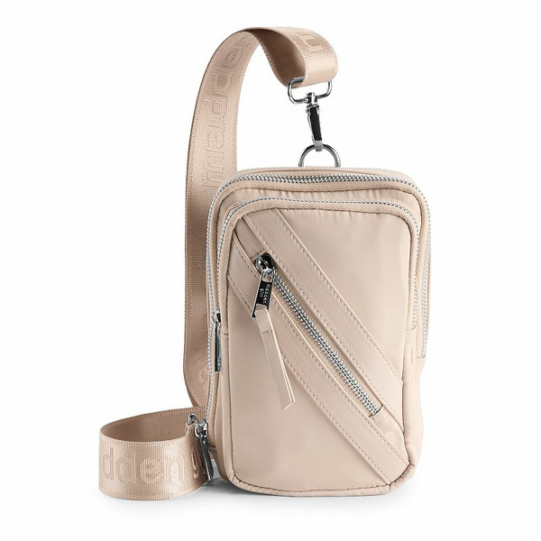 madden girl Sling Crossbody Bag, Brown