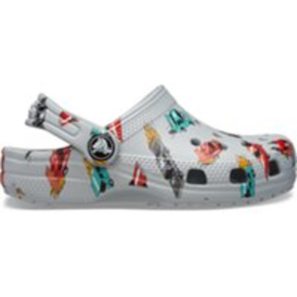Crocs Toddler Classic Race Cars Clogs, Size 4K - Mirage & Multi