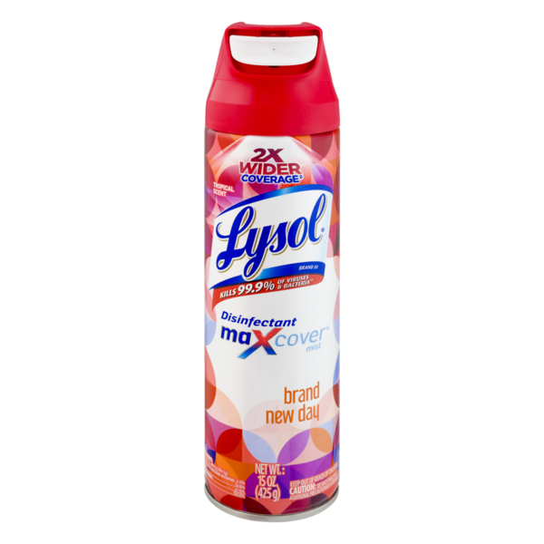 Lysol MaXcover Disinfectant Mist Brand New Day (15 oz) Instacart