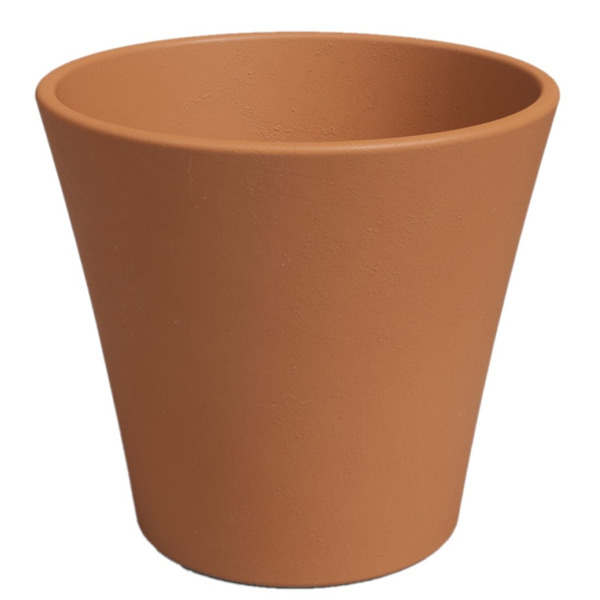 Artevasi 6.3-in W x 6.7-in L x 6-in H Terracotta Terracotta Cone Indoor Planter