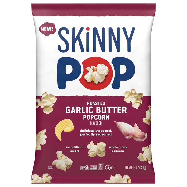 SkinnyPop Roasted Garlic Butter Flavored Popcorn