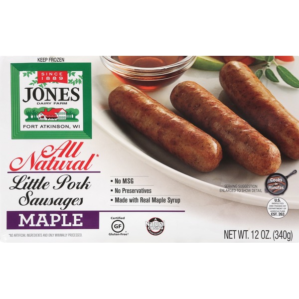 Jones Dairy Farm Sausages, Maple, Little Pork (12 oz) Instacart