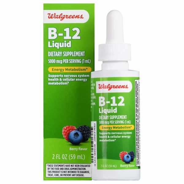 Walgreens Walgreens B12 5000 Mcg/serving (1 Ml) Energy Metabolism