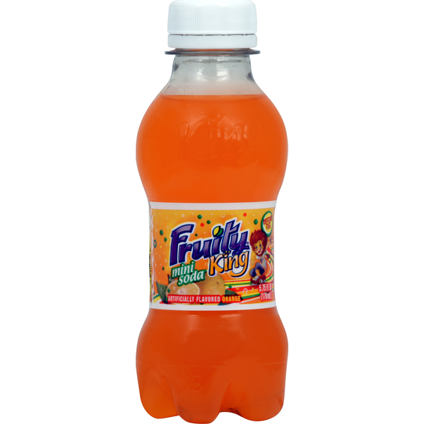 Fruity King Mini Soda, Orange