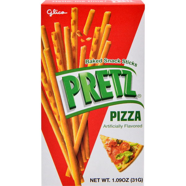 Glico Pretz Snack Sticks, Baked, Pizza