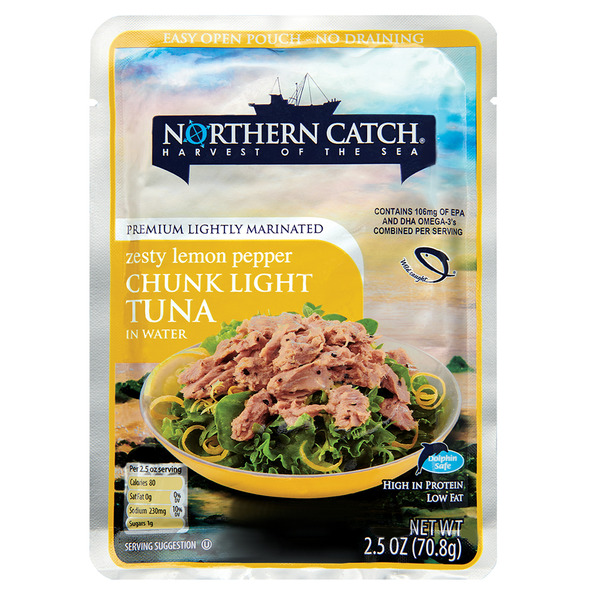 Northern Catch Zesty Lemon Pepper Pouch Tuna
