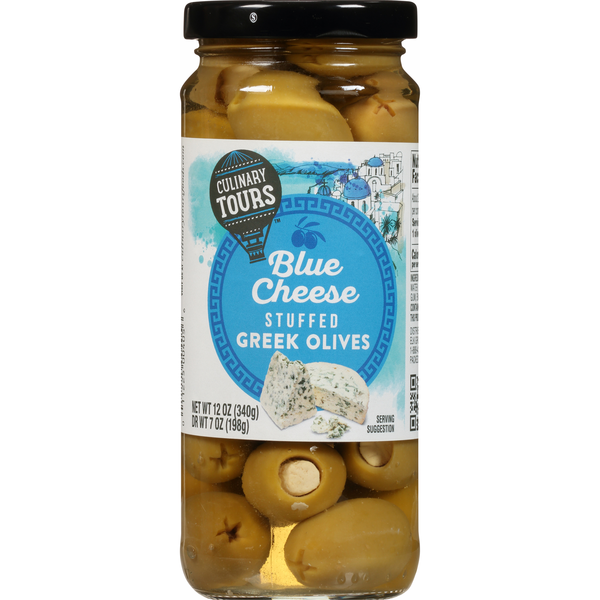 Culinary Tours Blue Cheese Stuffed Greek Olives Same-Day Delivery