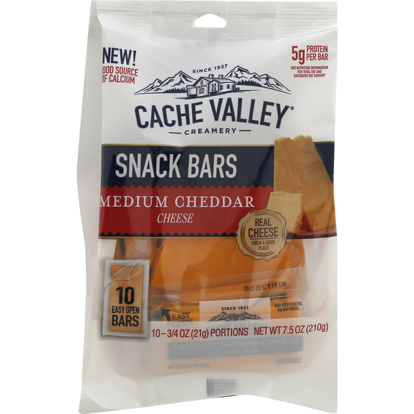 Cache Valley Cheese, Medium Cheddar, Snack Bars Same-Day Delivery