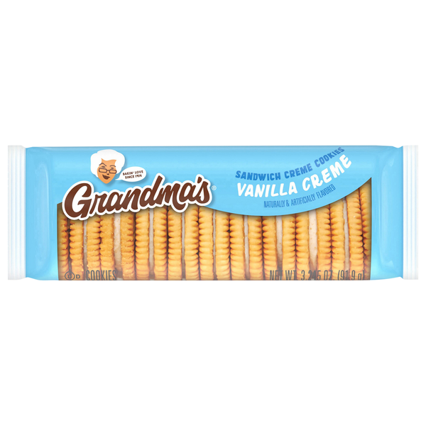 Grandma's Vanilla Creme Sandwich Creme Cookies