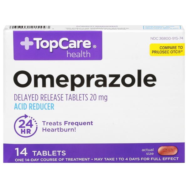 TopCare Omeprazole, 20 mg, Tablets Same-Day Delivery or Pickup