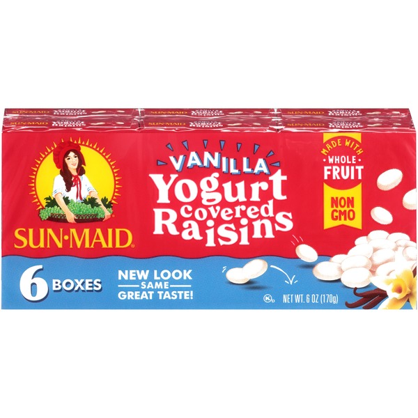 SunMaid Vanilla Yogurt Covered Raisins (6 oz) from Walmart Instacart