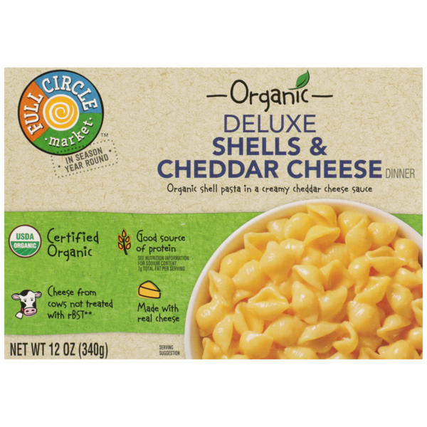 Full Circle Deluxe Shells & Cheddar Cheese Dinner