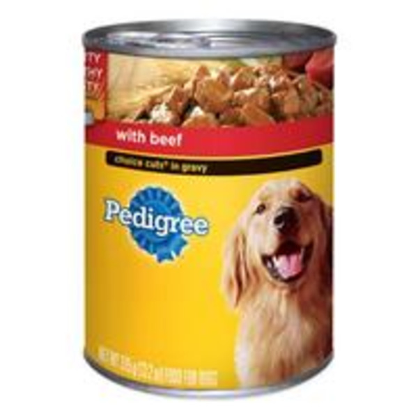 Pedigree - Meaty Ground Dinner with Chopped Beef, Wet Dog Food - 12/13.2 oz