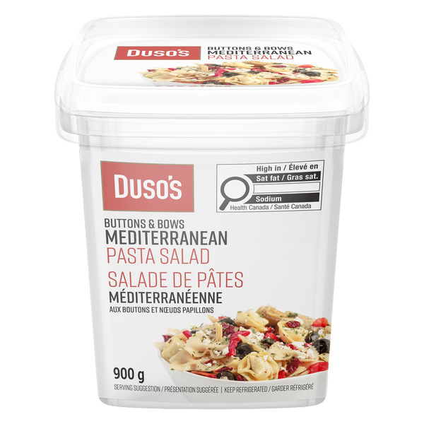 Duso's Buttons & Bows Mediterranean Pasta Salad