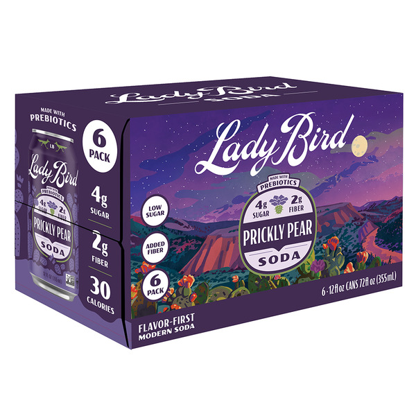 Lady Bird Prickly Pear Prebiotic Soda