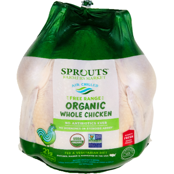 Sprouts Organic Fresh Whole Chicken