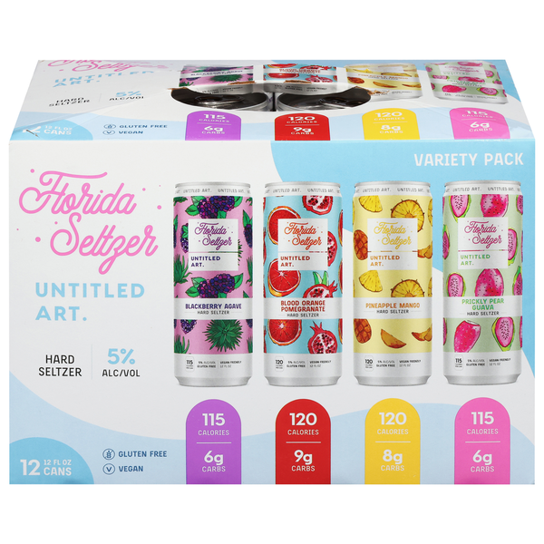 Untitled Art. Hard Seltzer, Variety Pack Same-Day Delivery or